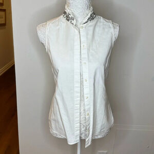 JCrew Sleeveless Button Down Sz. 0